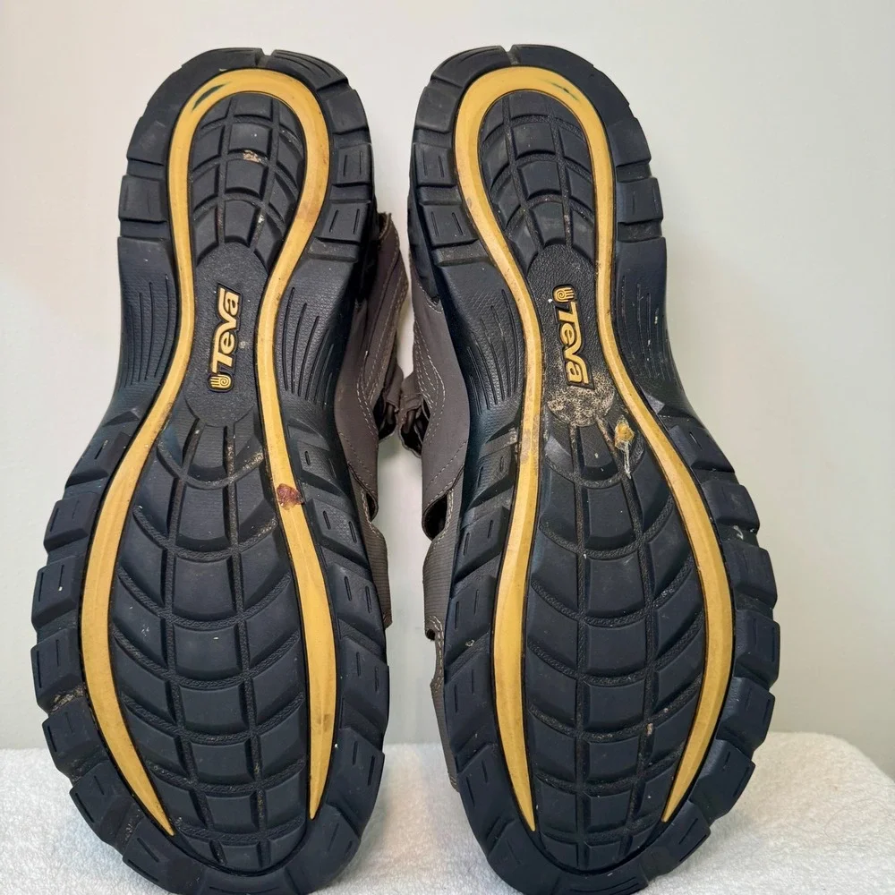 Teva Forebay Men's Brown Sport Hiking Sandals Water Ready Shoc Pad Size‎ 14